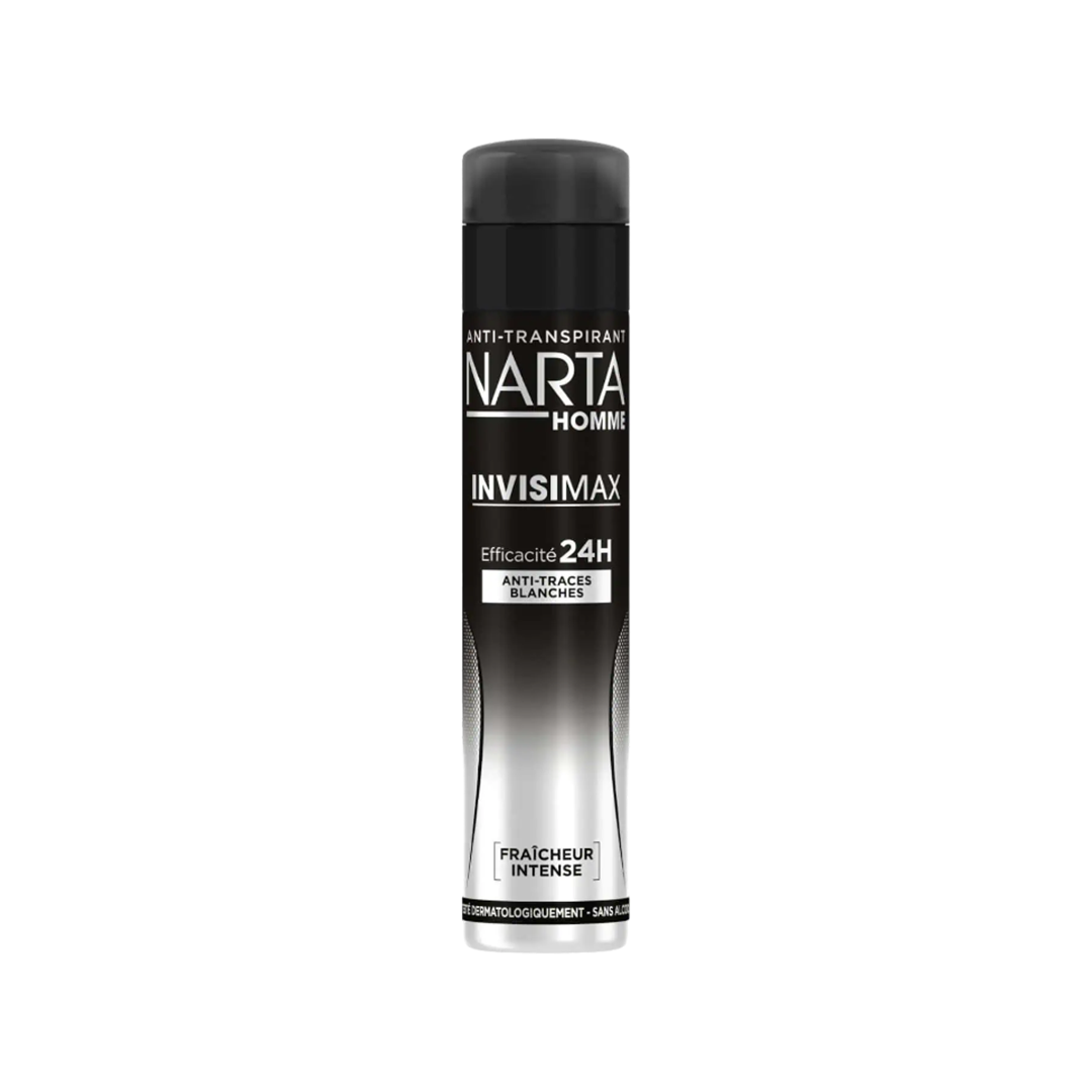 Lot De 3 Déodorants Homme Narta Invisimax – Anti-traces Blanches – 48h – 200 Ml